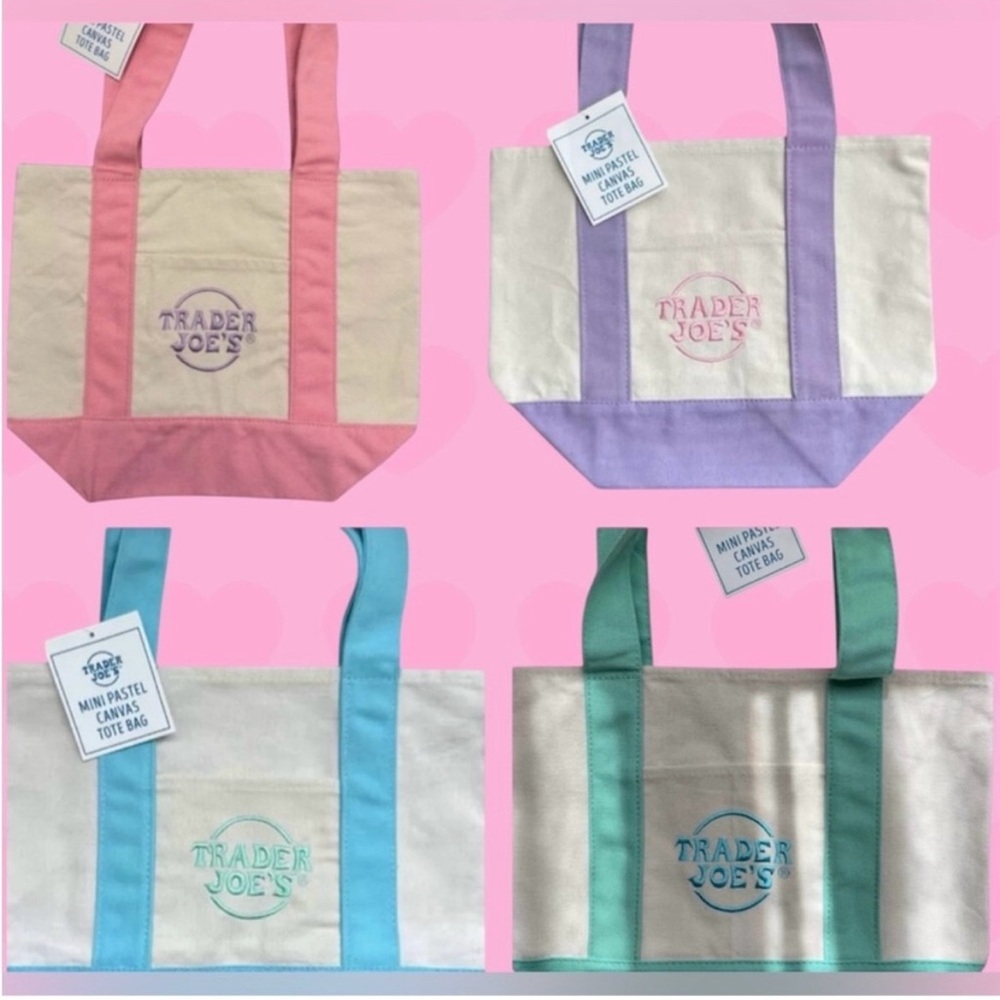 Pastel Tote Bag Set